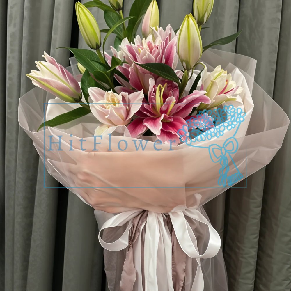 Букет цветов Утренняя заря Букет цветов из: Лилии